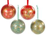 Boule de Noël alimentaire en métal ouvrable à suspendre