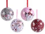 Boule de Noël en métal ouvrable à suspendre