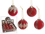 Boule en verre synthétique incassable avec décorations