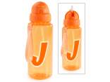 Bouteille / gourde Tritan 500 ml lettre J avec paille