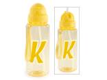 Bouteille / gourde Tritan 500 ml lettre K avec paille