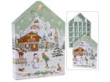 Calendario de Adviento con forma de casa de papel