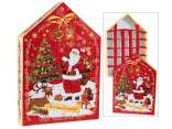 Calendario de Adviento con forma de casa de papel