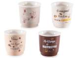 Cana de cafea din portelan 90ml cu scris