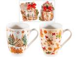 Cană de porțelan de 300 ml cu decor de turtă dulce
