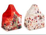 Canvas handbag / basket with built-in bag and handle