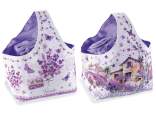 Canvas handbag / basket with built-in bag and handle