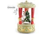 Carillon girevole in resina con ballerina e Albero di Natale