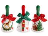 Ceramic Christmas Bell with Bow