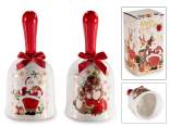 Ceramic Christmas Bell with Bow