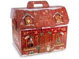 Christmas Cardboard House Box with Handle