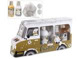 Christmas bus gift set with 4 body products and sponge