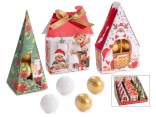 Christmas gift set with 4 bath bombs 15 g