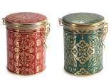 Christmas metal food jar, hermetic seal
