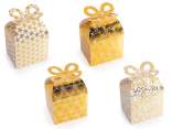 Christmas paper box with bow closure