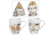 Christmas porcelain mug 300 ml snowy village