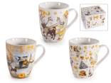 Christmas porcelain mug gift box, 350 ml
