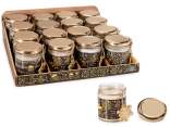 Christmas scented candle in glass jar with pendant