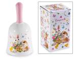 Clopoțel ceramic cu decorațiuni de iepurași