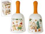 Clopoțel din ceramică cu decorațiuni din turtă dulce