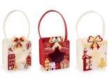 Cloth bag with window, relief and handle