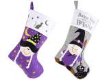 Cloth sweets stocking with Epiphany decoration to hang