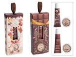 Coffret cadeau gommage et baume à lèvres au chocolat