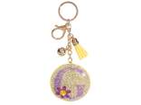 Colorful letter G charm / keychain rhinestones and pendants