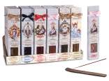 Conf. 30 stick incenso stampa sacra con portaincenso legno