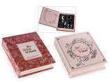 Conf. regalo a libro con 4 accessori da sommelier per vino