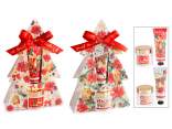 Conf. regalo ad albero di Natale con crema mani e piedi