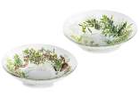 Coupe à apéritif en verre décorée d'olives
