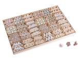 Display 288 wooden clothespins with Christmas decorations