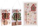 Ensemble de Noël comprenant torchons en coton, manique et cu