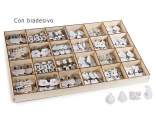 Espo 288 wooden Christmas decorations with adhesive