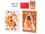 Felicitare 3D de Craciun Decoratiuni din turta dulce cu plic