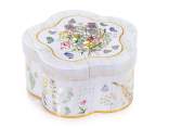 Flower shaped food metal box