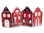 Foldable Christmas village in colored wood