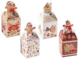 Gingerbread paper box with closing decoration