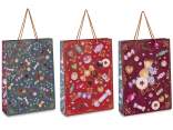 Grand sac/enveloppe avec poignées et imprimé de bonbons