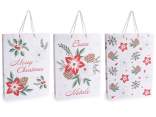 Grand sac/enveloppe en papier décoré d'étoiles de Noël