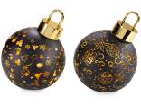 Lampe boule de verre de Noël décorée de lumières LED