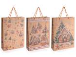 Large Christmas Kraft Paper Bag / Envelope