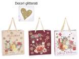 Large Christmas paper bag / envelope with glitter