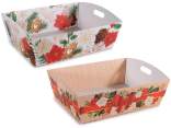 Large Christmas paper tray with handles