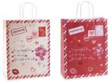 Large paper bag / envelope with Valentine's Day print