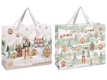 Large paper bag/envelope with snowy landscape