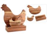 Lot de 2 planches à découper en bois d'acacia avec base