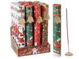 Lot de 30 bâtonnets d'encens tubulaires avec porte-encens