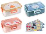 Lunch box / lunch box polypropylene, fork and stickers